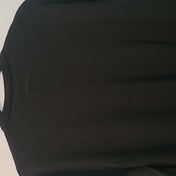 Travis Matthew Merino Wool V-neck Long Sleeves Black Sweater Men's L Casual Fall - Picture 8 of 14